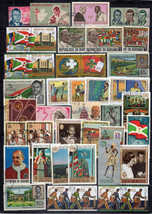 Burundi Stamp Collection Used Communications Religious Figures ZAYIX 042... - £7.09 GBP