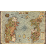 Map of Azeroth. Ship N 24 Hours. - $58.81