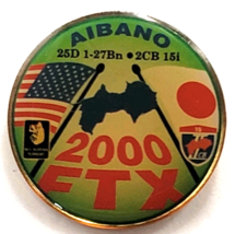Aibano 2000 FTX Pin US Japan Joint Military Training Exercise Commemorat... - €14,48 EUR