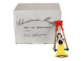 Disney Christmas Magic Ornament Snow White Princess Sitting on a Swing with Bird - £7.16 GBP
