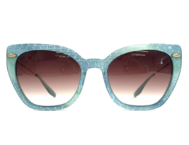 Barton Perreira Sunglasses Catroux SPA/GOL/SMT Blue Gold Cat Eye W Purple Lenses - £258.30 GBP