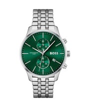 Hugo Boss Herren-Quarzuhr HB1513975, Edelstahl, grünes Zifferblatt, 42 mm - £101.35 GBP