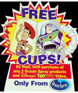 Ad for Disney&#39;s Toy Story Video from Ocean Spray - Vintage - 1996 - $13.09