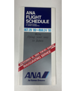 ANA Flight Schedule International &amp; Japan Domestic 1989 1990 - £11.70 GBP