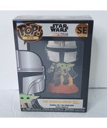 SE Special Edition Funko Pop Enamel 4” Pin The Mandalorian With Grogu Se... - $345.27 MXN