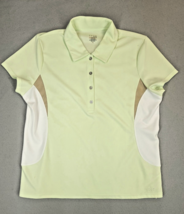Izod Shirt Women&#39;s XL Pale Green XFG Cool FX Polo Short Sleeve Golf Light Weight - £11.76 GBP