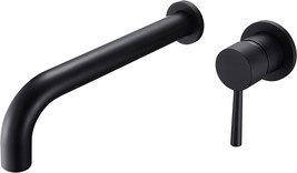 Sumerain Matte Black Tub Faucet Wall Mount Bath Tub Filler Extra Long, In Valve. - £124.68 GBP