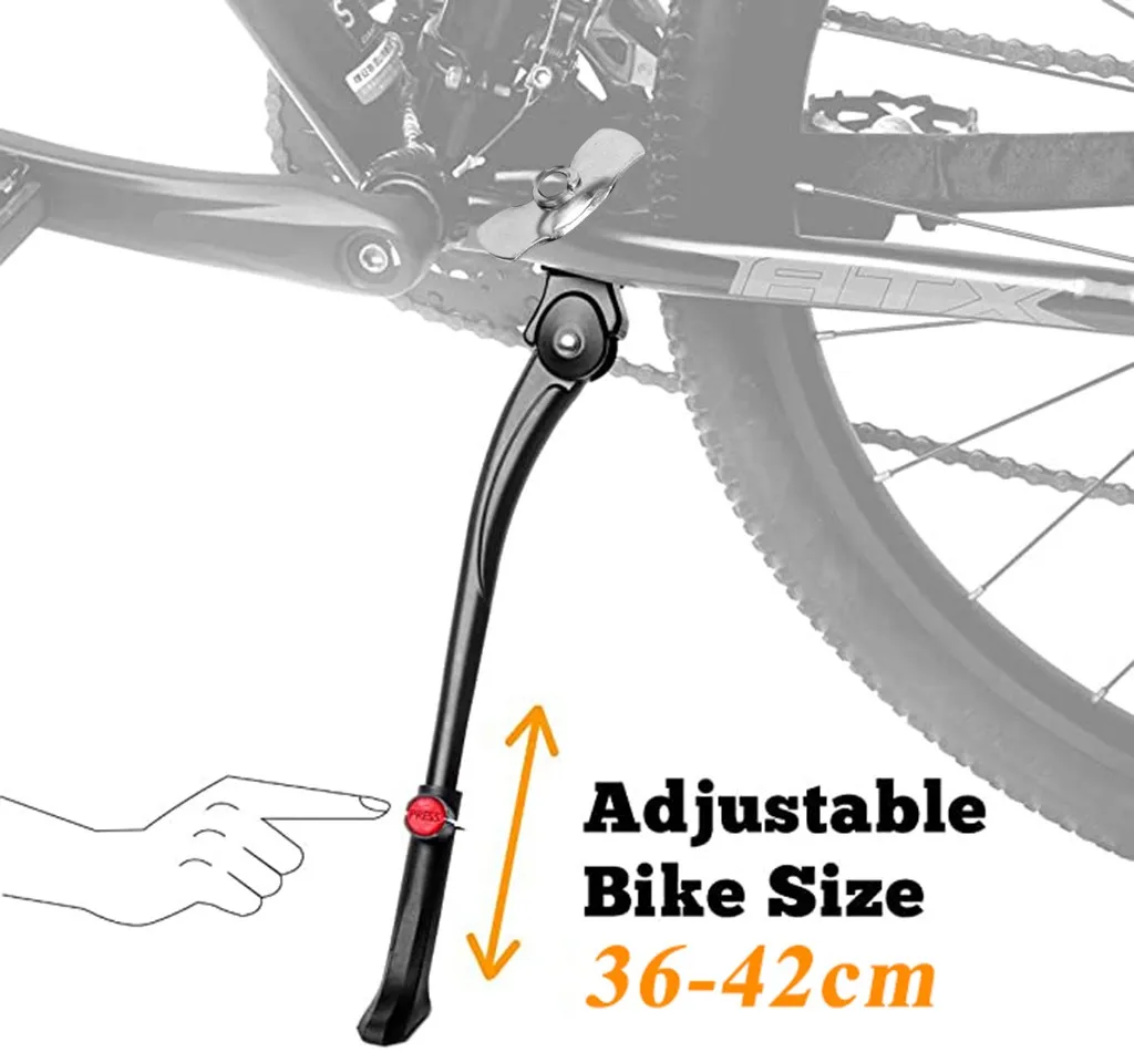 Adjustable Aluminum Alloy Bicycle Kitand Mtb Road Bike Side Kick Stand Bike Leg  - £90.32 GBP