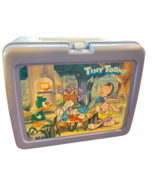 Warner Bros 1990 Tiny Toon Adventures Light Blue Plastic Vintage Lunch Box - £15.72 GBP