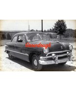Original 1951 Ford 2 Door Sedan on the road in Pennsylvania 35mm Photo Slide - £22.10 GBP