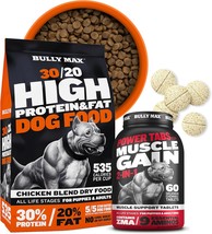 High Protein Dry Dog Food &amp; Chewable Tablets Bundle For Muscle Building - Ultima - $41.99