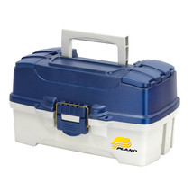 Plano 2-Tray Tackle Box w/Duel Top Access - Blue Metallic/Off White - $29.94