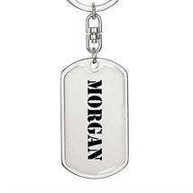 Morgan - Luxury Dog Tag Keychain Personalized Name - £23.88 GBP