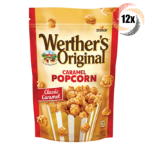 12x Bags Werther&#39;s Original Classic Caramel Flavor Popcorn Candy | 5.29oz - £52.32 GBP