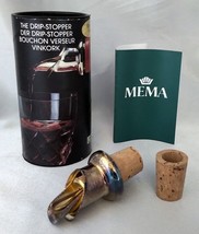 Mema Markstrom (Sweden) The Drip Stopper Gold Plated Wine Bottle Pourer, Nib - £15.68 GBP