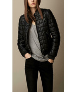 NWT 100% AUTH Burberry Brit Boblington Quilted Leather Jacket $1695 Sz 2 - £853.02 GBP