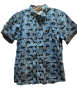 Paper Denim & Cloth Boys L 14/16 blue button front shirt sailboats - $16.65