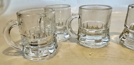 Mini Clear Beer Mug Shot Glasses with Handles - Set of 5 Pieces - 3 are Federal - £13.70 GBP