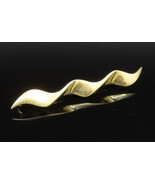 TIFFANY &amp; CO. 18K GOLD - Vintage Paloma Picasso Single Wave Brooch Pin -... - £676.22 GBP
