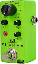 FLAMMA FC05 Mini Modulation Pedal with Chorus Flanger Tremolo Phaser Vib... - $41.99