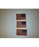 MILITARY AMERICAN FLAG PATCH WITHOUT HOOK &amp; LOOP BACKING 3 PACK - $359.64 MXN