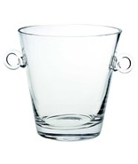 9 Mouth Blown European Glass Ice Bucket Or Cooler - $160.89