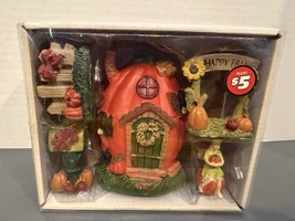 NIB Pumpkin Patch/Fall/Thanksgiving Ceramic - Fairy Garden 5pc Set - €8,09 EUR