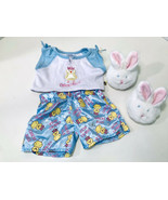 Build A Bear Workshop Chicks Rule Easter Pajamas With Bunny Slippers Outfit - £13.32 GBP