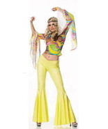 Go-Go Dancer Hippie Pants and Top Set Halloween Costume size M/L 83109 - £39.61 GBP