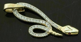 Elegante colgante de serpiente de rubí y diamantes de 1,10 quilates, oro... - £144.05 GBP