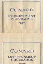 2 Cunard Line Programs &amp; Raymond &amp; Whitcomb Itinerary RMS Scythia 1929  - £13.98 GBP