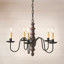 Country Inn Wood Chandelier in Americana Espresso - 5 Arm - £294.89 GBP