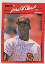 Jerald Clark San Diego California Outfield 1990 Donruss Card # 593 Near Mint - £1.15 GBP