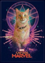 Captain Marvel Movie Goose the Cat Image Refrigerator Magnet NEW UNUSED - £3.12 GBP