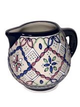 Talavera Creamer Mini Pitcher Multicolor Mexican Hand Painted Pottery 3.... - $33.63 CAD