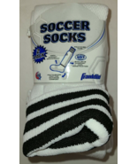 Franklin Soccer Socks with Stripes, SIZE MEDIUM-Brand New-SHIPS N 24 HOURS - $20.64 CAD