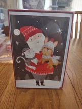 American Greetings Christmas Cards Santa And Cat And Dog Set Of 16 - £13.80 GBP