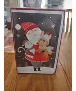 American Greetings Christmas Cards Santa And Cat And Dog Set Of 16 - $391.22 MXN