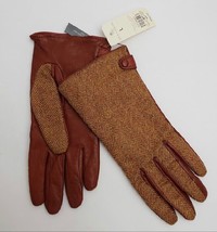 Ann Taylor Women&#39;s Gloves Brown Genuine Sheepskin Size Large NWT - £39.43 GBP