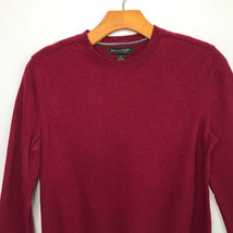 Banana Republic Wool Sweater S Red Merino Crew Neck Long Sleeve Preppy Pullover - £19.31 GBP