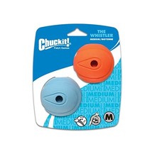 Chuckit The Whistler Dog Toy, 6 cm, Medium, 2-Piece  - $25.00