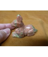 (Y-DOG-LD-712) UNAKITE gem Anubis Egyptian God gemstone STONE carving fi... - $333.19 MXN