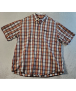 US Polo Assn. Shirt Men Large Multi Plaid Cotton Short Sleeve Pocket But... - £11.63 GBP
