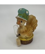 Vtg Josef Original Chicken Hen On A Nest W/Bonnet Egg Timer Ceramic Cott... - $51.83 CAD
