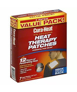 Cura-Heat Heat Therapy Patches, Air Activated, Neck Shoulder &amp; Back, 7 Pack - £9.47 GBP