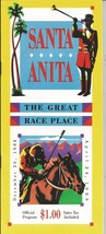 1989 - February 2nd - Santa Anita Park program in MINT Condition - £15.62 GBP