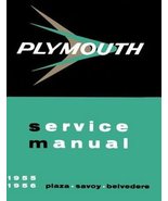 1955 Plymouth Repair Shop Manual Original 55 [Unknown Binding] Plymouth - £29.17 GBP