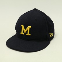 Michigan Wolverines New Era  Fitted Hat 5950 SIZE 7 3/8 Wool - £15.29 GBP