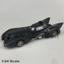 Authentic 1:24 Scale Batmobile Car Diecast Model Toy of 1989 Batman Movie Series - £27.45 GBP