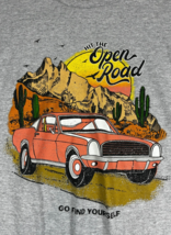 Hit the Open Road Go Find Yourself - Vintage Ford Mustang Men&#39;s T-shirt ... - $16.24